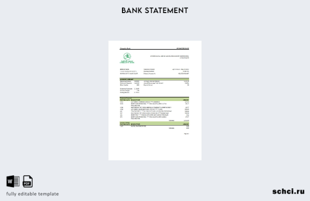 цифровая загрузка шаблона Excel банковской выписки Мавритании Chinguitty